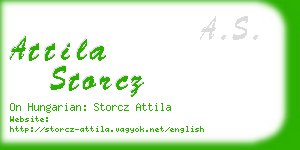 attila storcz business card